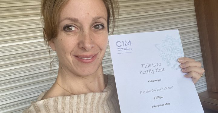 Claire named Fellow of the CIM